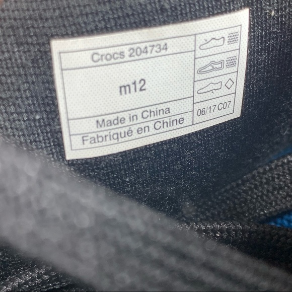 Crocs Kindale Static Casual Navy Blue Men’s Size: 12 Gym Running Shoes Athletic - Picture 8 of 11